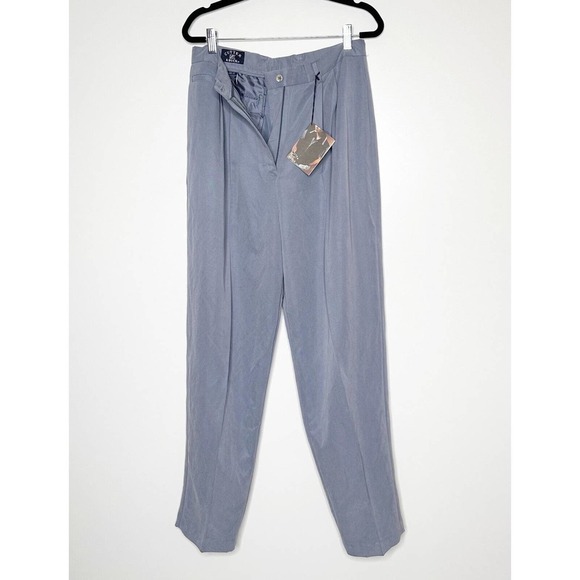 NWT Cutter & Buck Twill Microfiber Pleated Pants High Rise Women's Gray Size 12 - Picture 2 of 5